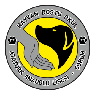 Hayvan Dostu Okul Logo PNG Vector