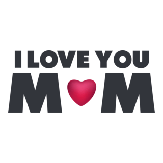 I Love You Mom Logo PNG Vector