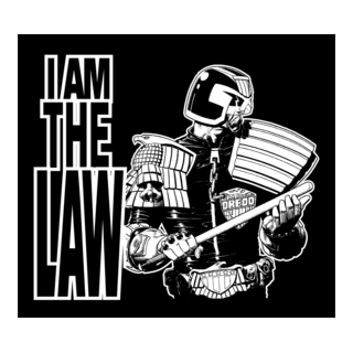 Judge Dredd I Am the Law Logo PNG Vector