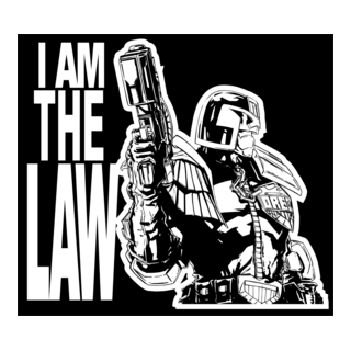 Judge Dredd I Am the Law Logo PNG Vector