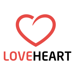 Love Heart Logo PNG Vector