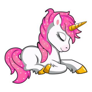 Magical Unicorn Logo PNG Vector