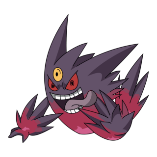 Mega Gengar Logo PNG Vector