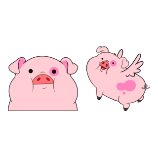 Pato Waddles Gravity Falls Logo PNG Vector