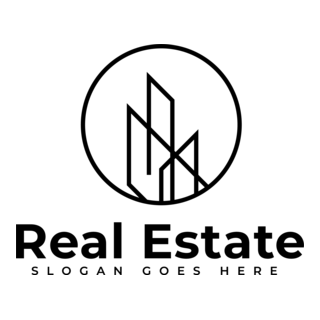 Real Estate Building Logo PNG Vector