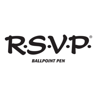 RSVP Ballpoint Pen Logo PNG Vector