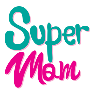 Super Mom - Happy Mother's Day Logo PNG Vector