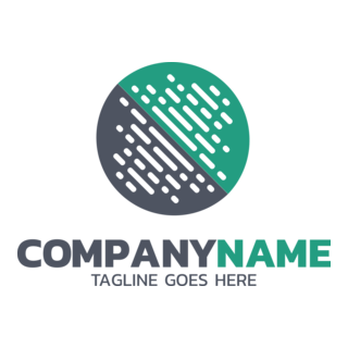 Tech Circle Shape Company Logo PNG Vector