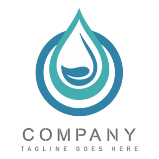 Water Drop Company Logo PNG Vector