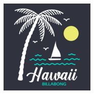 BILLABONG HAWAI BEACH SUNSET Logo PNG Vector