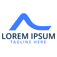 Blue Letter A Company Logo PNG Vector