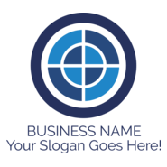 Blue Target Company Logo PNG Vector