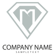 Diomond M Letter Company Logo PNG Vector