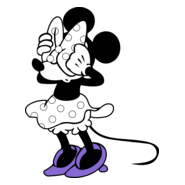 Eyes Covered Minnie Logo PNG Vector