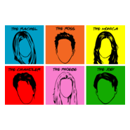 FRIENDS faces Logo PNG Vector