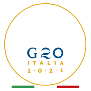 G20-Italia 2021 White Logo PNG Vector