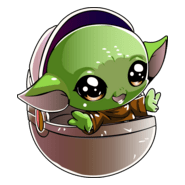 Grogu Capsule Logo PNG Vector