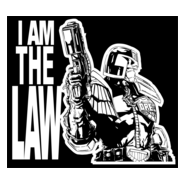 Judge Dredd I Am the Law Logo PNG Vector