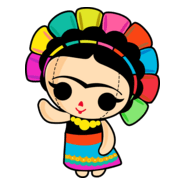 Muñeca María Frida Kahlo Logo PNG Vector