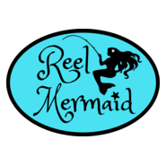 Reel Mermaid Women's Fishing Apparel Logo PNG Vector