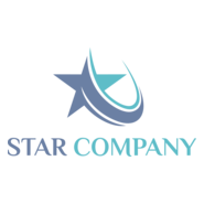 Swooshing Star Logo PNG Vector