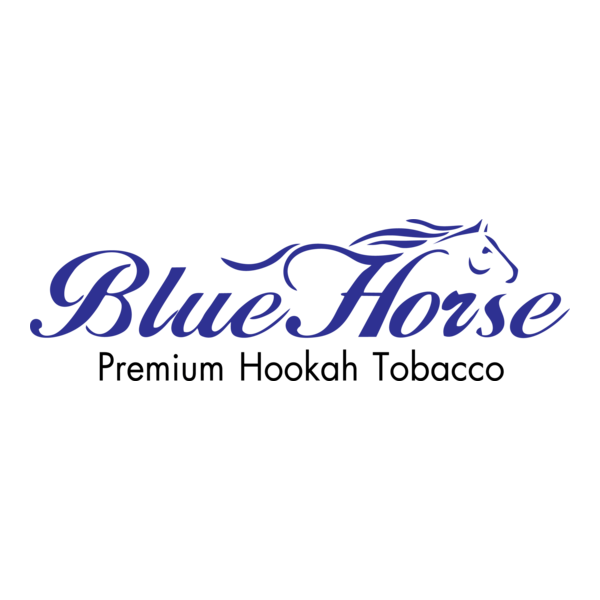 Blue Horse Hookah Tobacco Logo PNG Vector