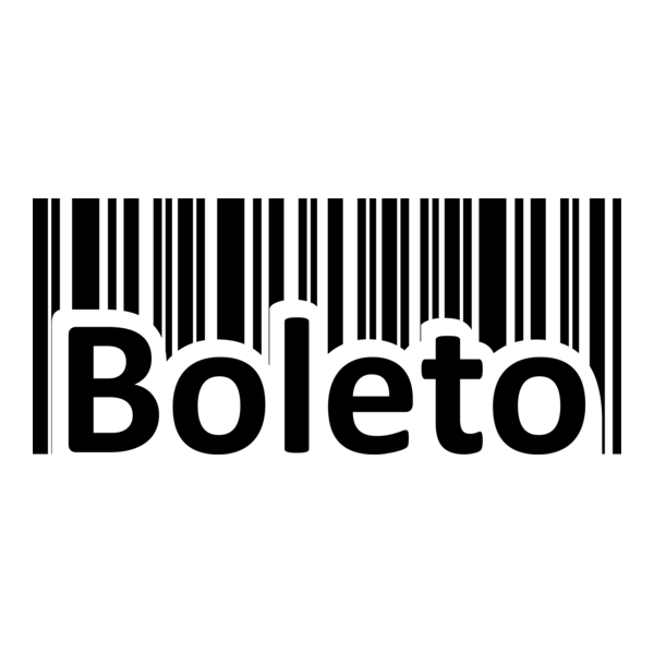 Boleto Código Barra Preto/ Black bar code ticket Logo PNG Vector