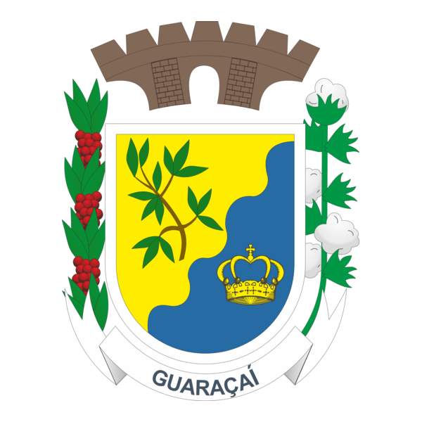 Brasão Município de Guaraçaí SP Logo PNG Vector