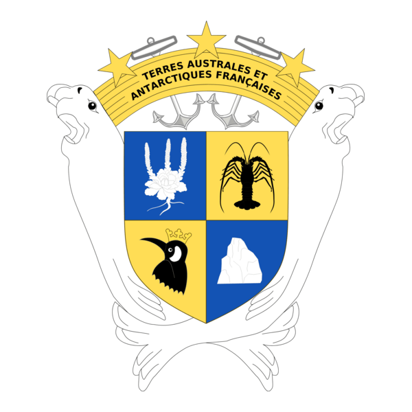 Coat of arms of French Southern and Antarctic Logo PNG Vector