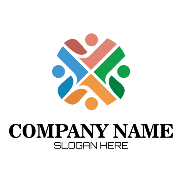 Colorful People Logo PNG Vector