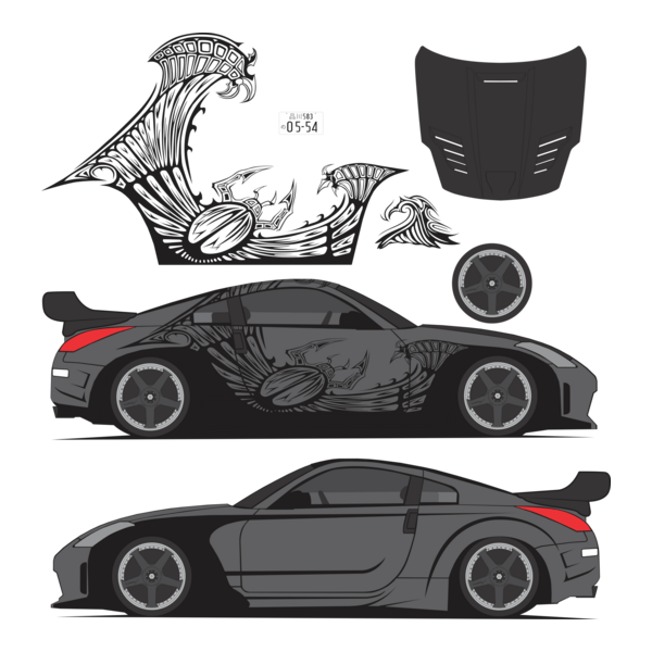 dk carro 350z fast and furious 3 tokyo drift Logo PNG Vector