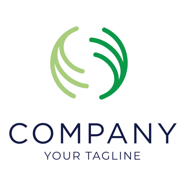 Green Abstract Company Logo PNG Vector