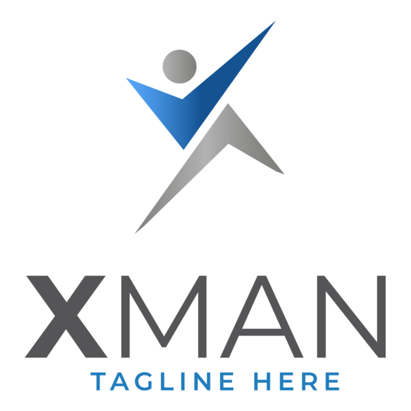 Letter X Human Logo PNG Vector