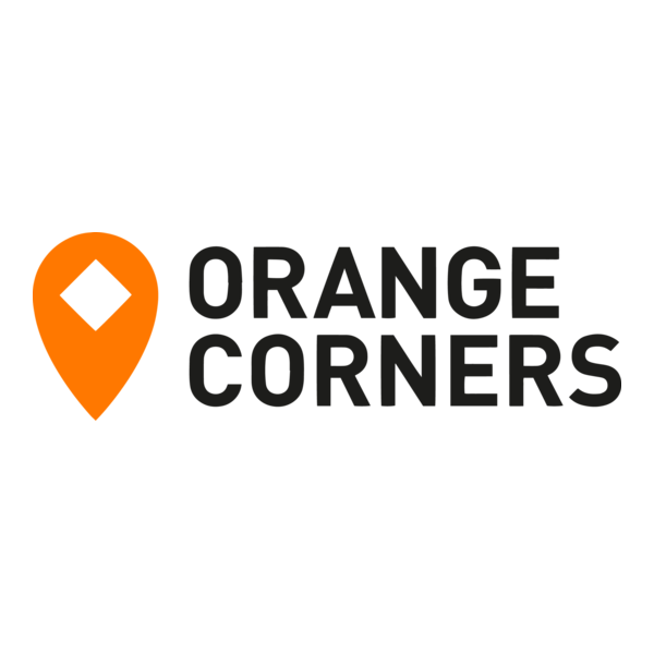 Orange Corners Logo PNG Vector