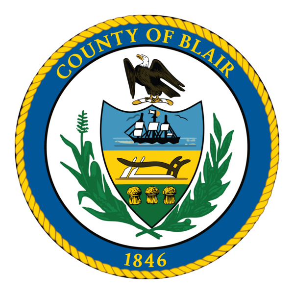 Seal of Blair County Pennsylvania Logo PNG Vector