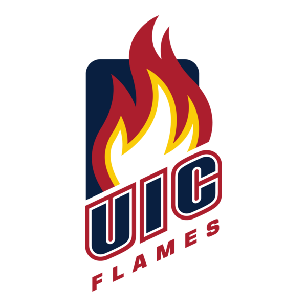 UIC Flames Logo PNG Vector