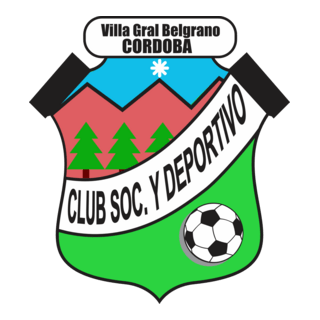 Club Social y Deportivo Villa General Belgrano Logo PNG Vector