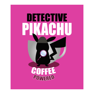 Detective Pikachu Coffee Logo PNG Vector