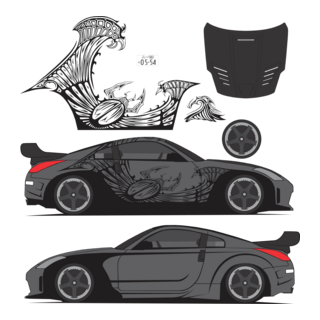 dk carro 350z fast and furious 3 tokyo drift Logo PNG Vector