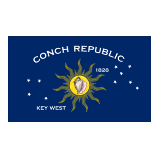 Flag of Conch Republic Logo PNG Vector