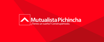 Mutualista Pichincha fondo rojo Logo PNG Vector