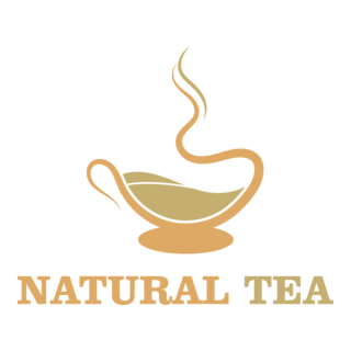 Natural Tea Logo PNG Vector