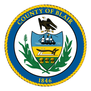 Seal of Blair County Pennsylvania Logo PNG Vector