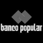 Banco Popular antiguo vertical fondo negro Logo PNG Vector