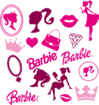 Barbie baby Logo PNG Vector