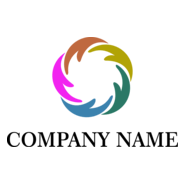 Colorful Hands Logo PNG Vector