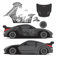 dk carro 350z fast and furious 3 tokyo drift Logo PNG Vector