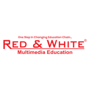 Red & White Multimedia Education Logo PNG Vector