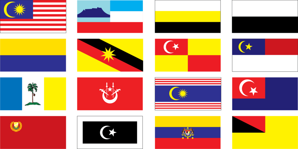 ALL MALAYSIA STATE FLAG Logo PNG Vector