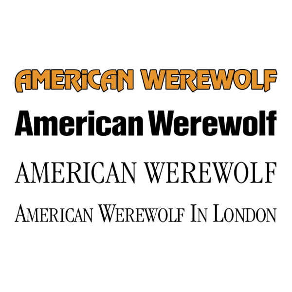 American Werewolf Logo PNG Vector